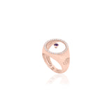 Amethyst February Birthstone Ring in Rose Gold