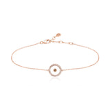 Citrine November Birthstone Bracelet in Rose Gold