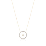 Diamond April Birthstone Necklace in Yellow Gold