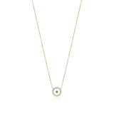 Peridot August Birthstone Necklace in Yellow Gold
