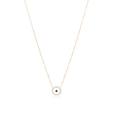 Sapphire September Birthstone Necklace in Yellow Gold